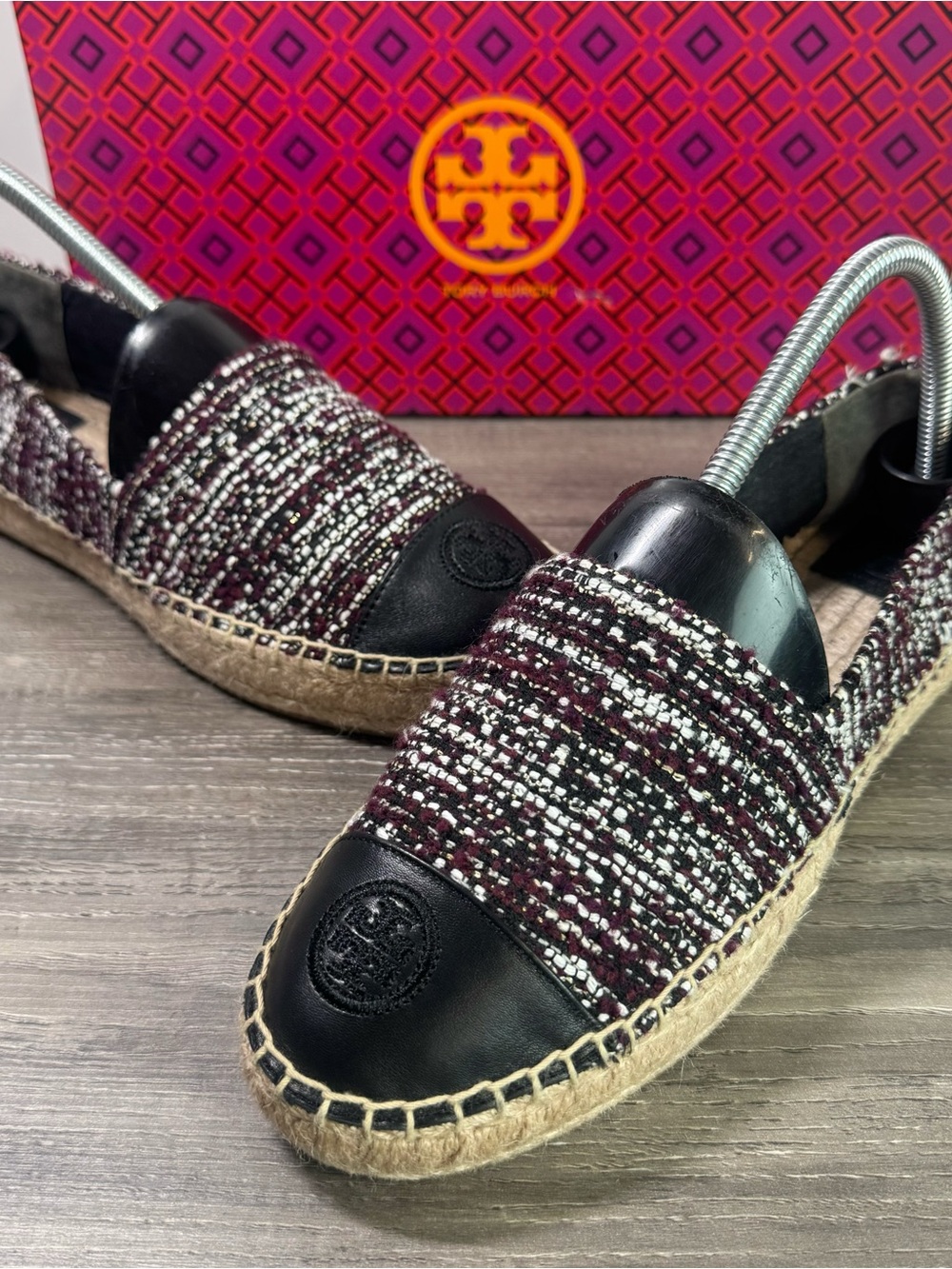 Tory Burch Colorblock Flat Espadrilles size 8.5 IMMACULATE